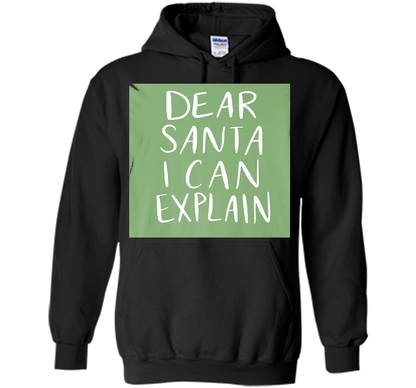 Dear Santa T-Shirt Funny Humor Holiday Christmas shirt Black