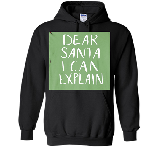 Dear Santa T-Shirt Funny Humor Holiday Christmas shirt Black
