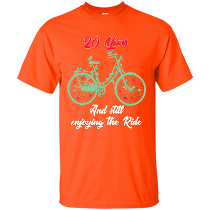 Anniversary T-shirt 20 Years And Still Enjoying The Ride Orange