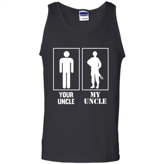 Your Uncle My Uncle Military Proud Army Navy Air Force T-shirt Black