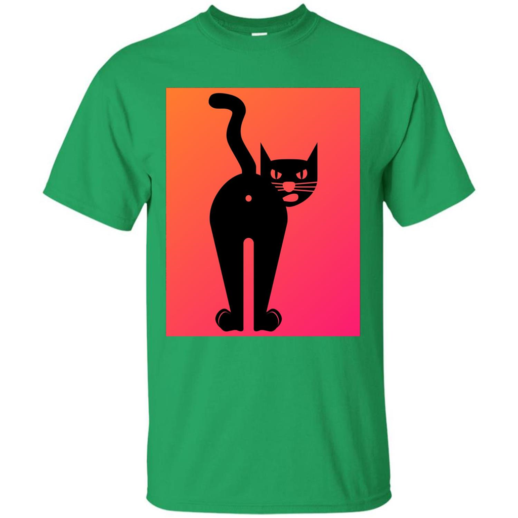 Cat Butt T-shirt Funny Cat Attitude T-shirt Irish Green