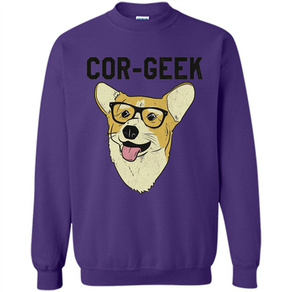 Cor-Geek Funny Corgi Nerd T-shirt Orange