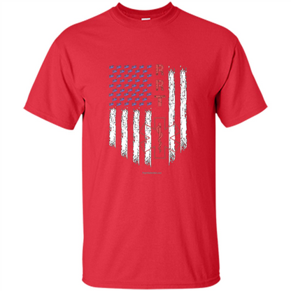 RRT - Respiratory Therapist American Flag T-shirt Red