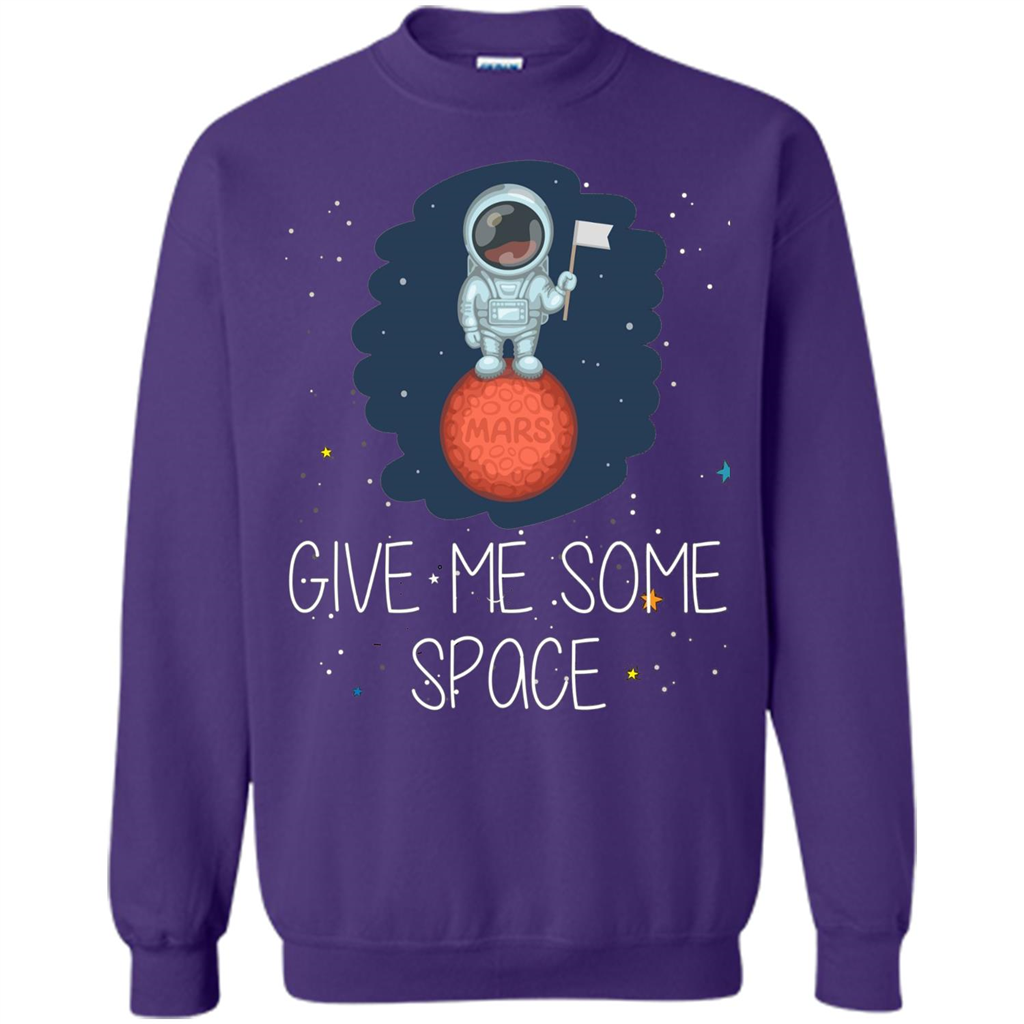 Give Me Some Space Funny Astronaut' Planet T-Shirt Purple