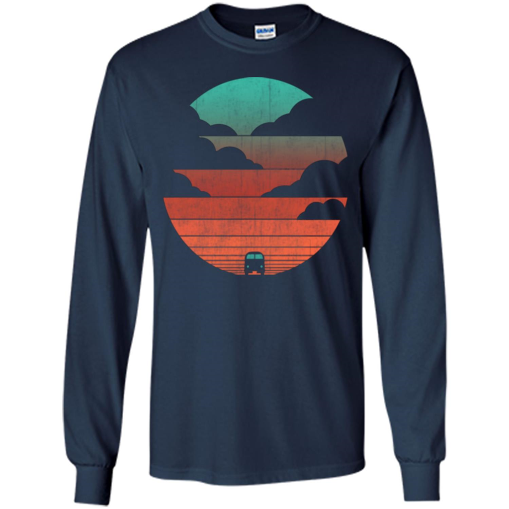 Driving Into The Sunset T-shirt Navy