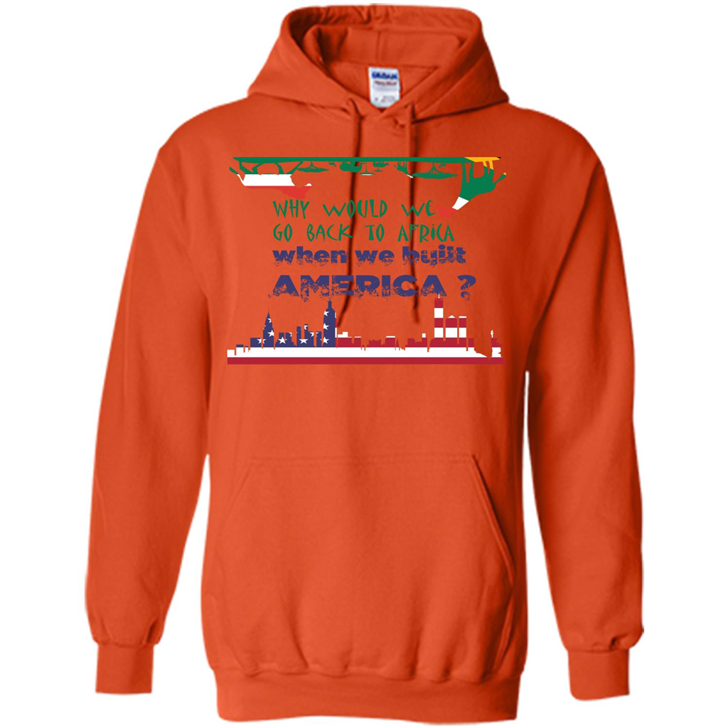Africa - America T-shirt Build America Orange