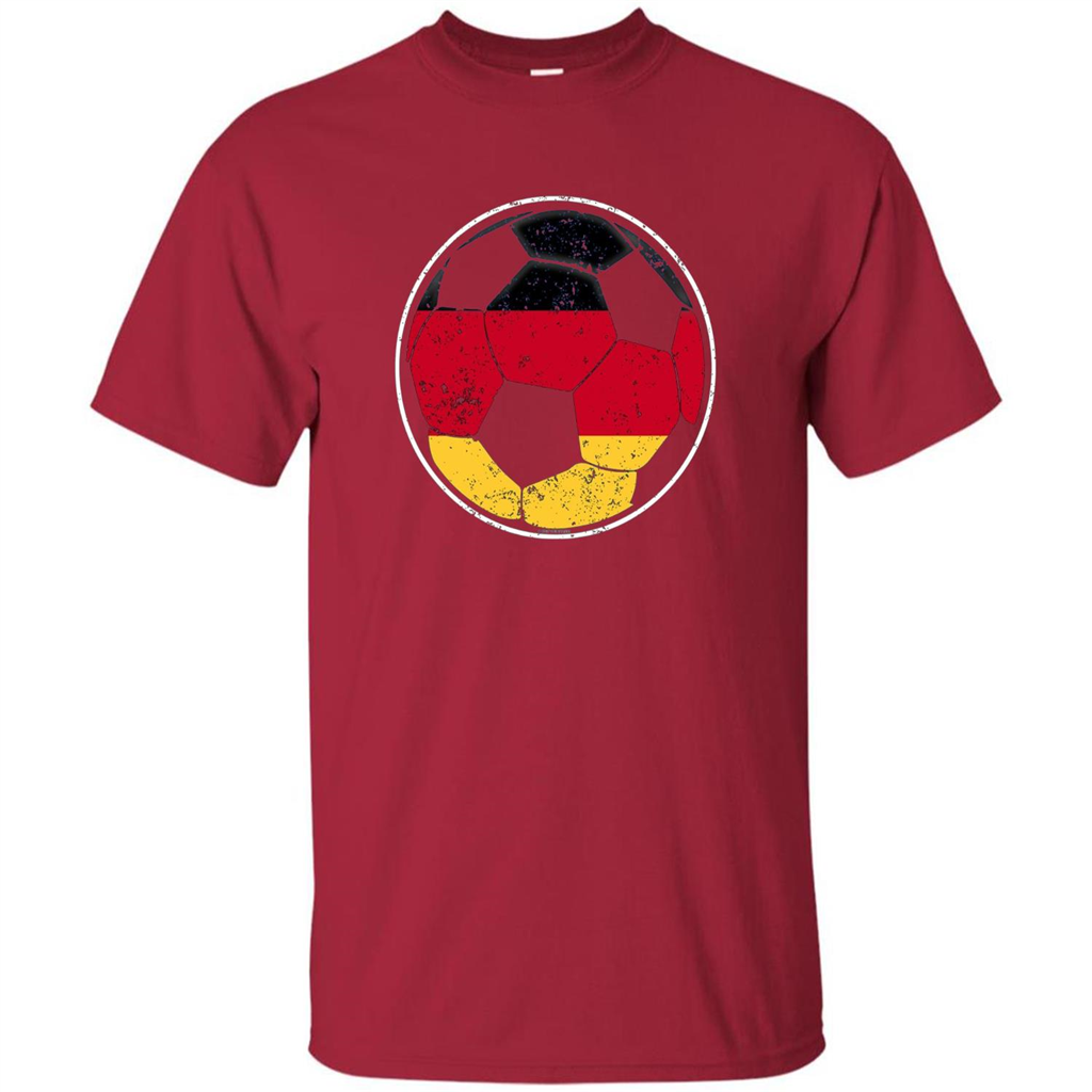 Germany Flag Soccer Ball Flag Soccer T-shirt Cardinal