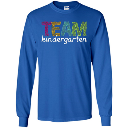 Team Kindergarten Grade Teacher T-Shirt Royal