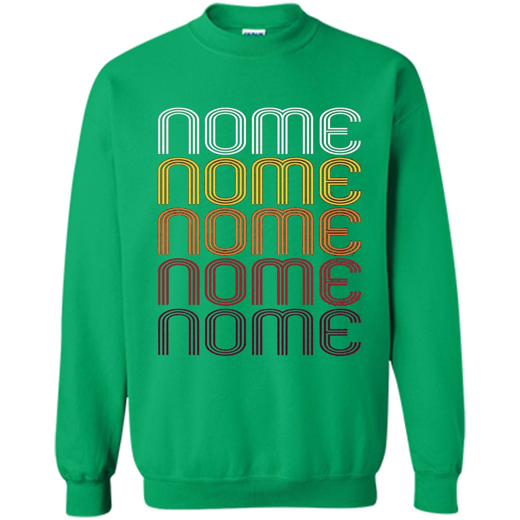 Nome, Vintage Style Alaska T-shirt Irish Green
