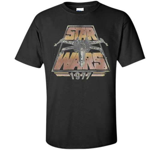 Star Wars 1977 Time Warp Graphic T-Shirt cool shirt Black