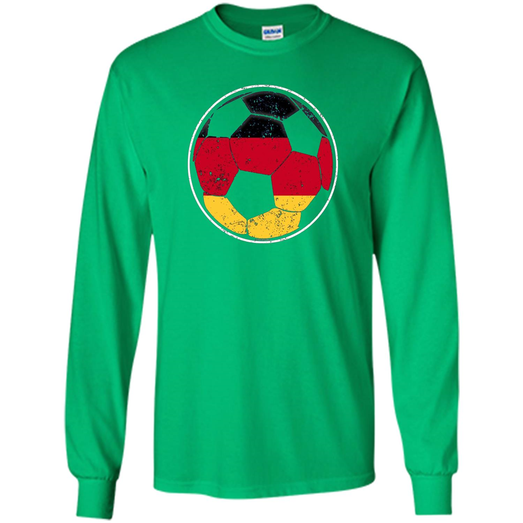 Germany Flag Soccer Ball Flag Soccer T-shirt Irish Green