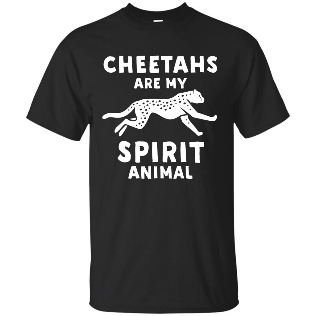 Cheetahs Are My Spirit Animal T-shirt Black