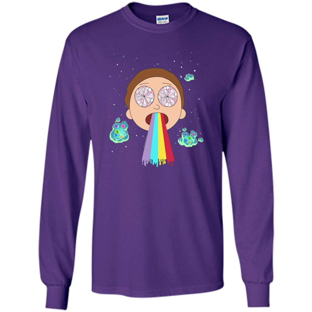 Cartoon Lovers T-shirt Space Morty Purple