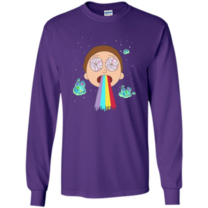 Cartoon Lovers T-shirt Space Morty Purple