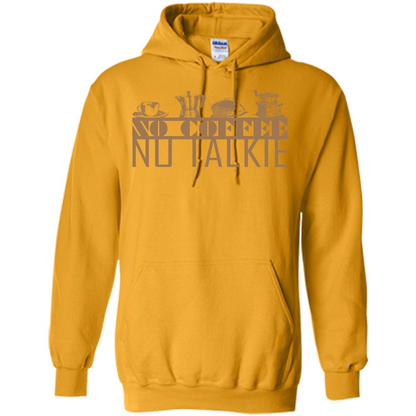 No Coffee No Talkie T-shirt Gold