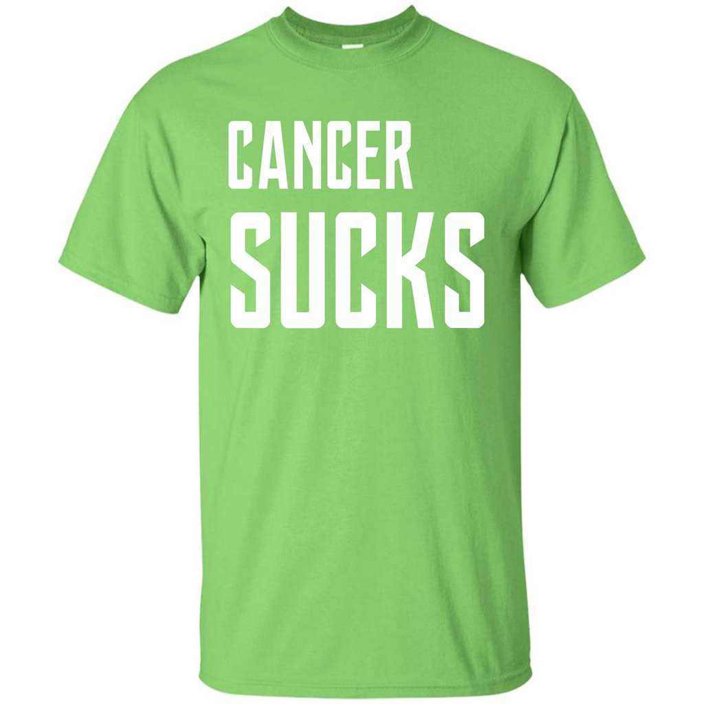 Cancer Sucks T-shirt Lime