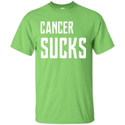 Cancer Sucks T-shirt Lime
