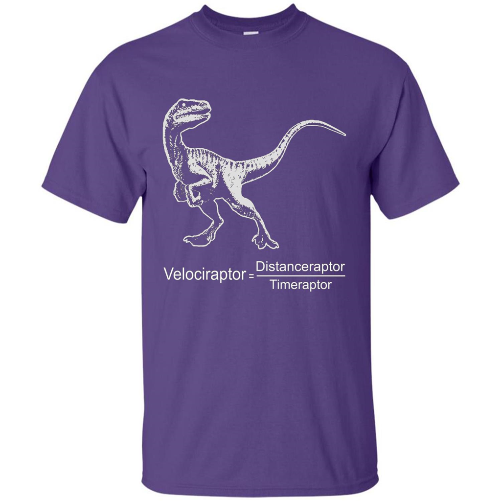 Velociraptor Distanceraptor Timeraptor T-shirt Purple