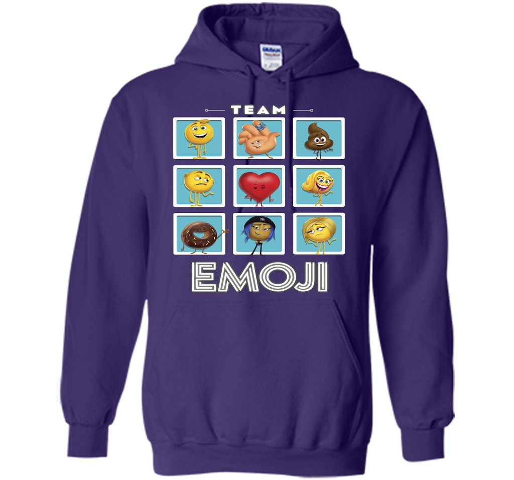 The Emoji Movie Team Emoji Panels Graphic T-Shirt shirt Purple