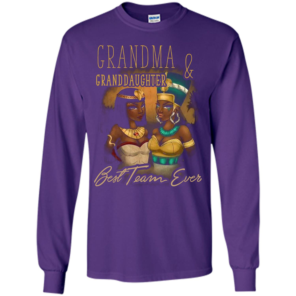 Family T-shirt Grandma Granddaughter Best Team Ever T-shirt