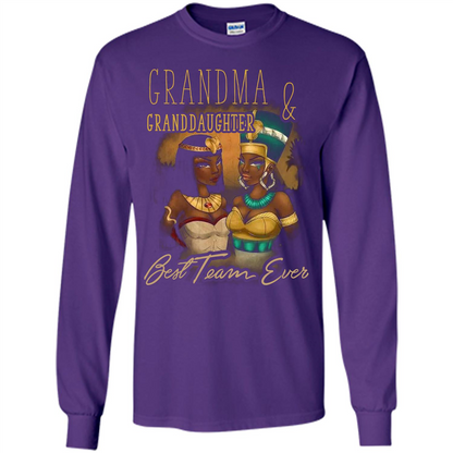 Family T-shirt Grandma Granddaughter Best Team Ever T-shirt