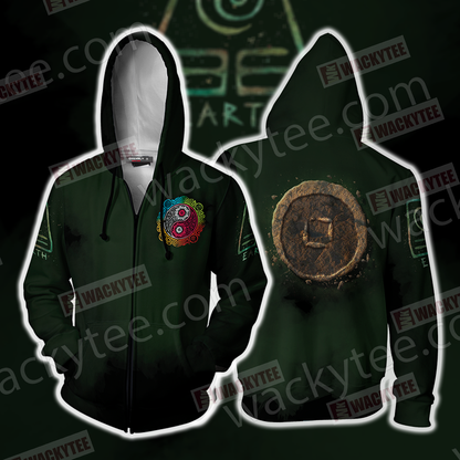 Avatar: The Last Airbender Earthbending Zip Up Hoodie Jacket 4XL