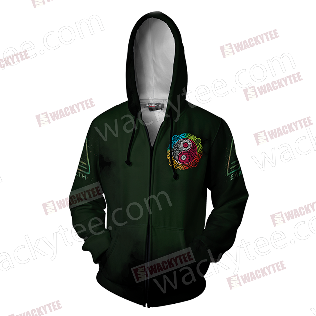 Avatar: The Last Airbender Earthbending Zip Up Hoodie Jacket