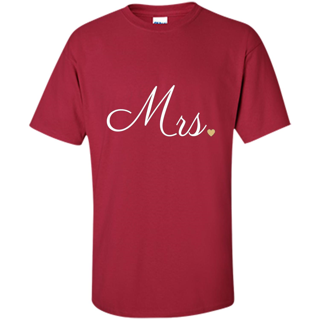 Mrs. Wedding T-shirt Cardinal