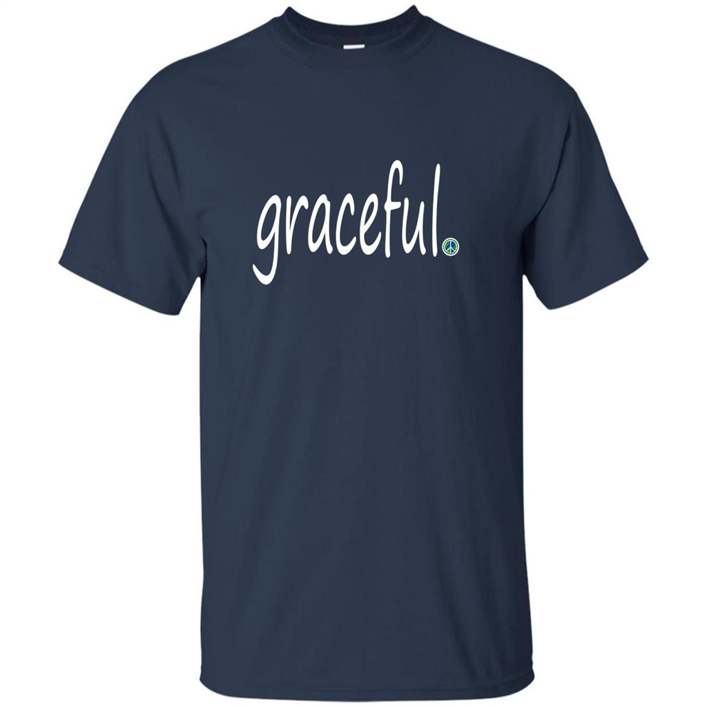 Graceful T-shirt World Peace Point Navy