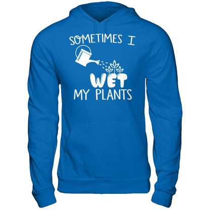 Sometimes I Wet My Plants Gildan - Pullover Hoodie Royal