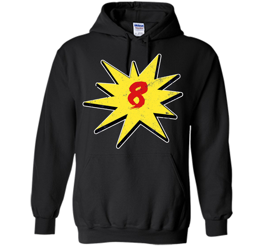 Eighth Birthday Shirt Super Hero Birthday Shirt 8 Year Old shirt Black
