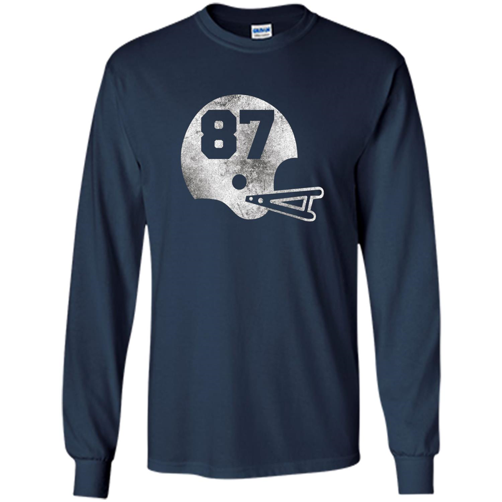 Football Number 87 T-Shirt Player Number Navy