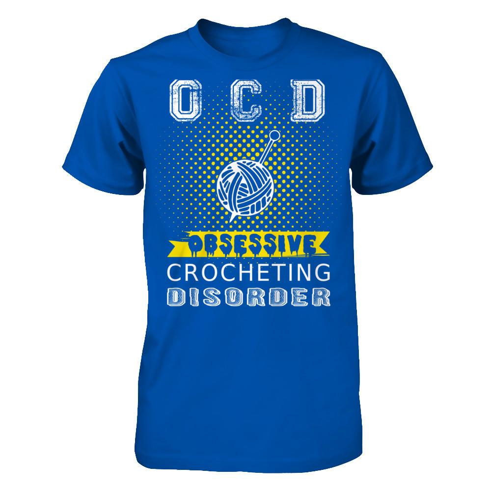 OCD - Obsessive Crocheting Disorder Next Level - Unisex Fitted Tee Royal