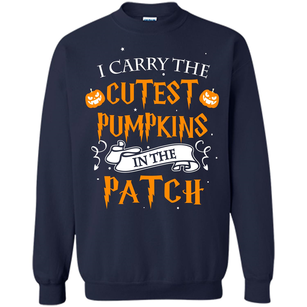 Halloween T-shirt I Carry The Cutest Pumpkins In The Patch T-shirt Navy