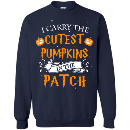 Halloween T-shirt I Carry The Cutest Pumpkins In The Patch T-shirt Navy