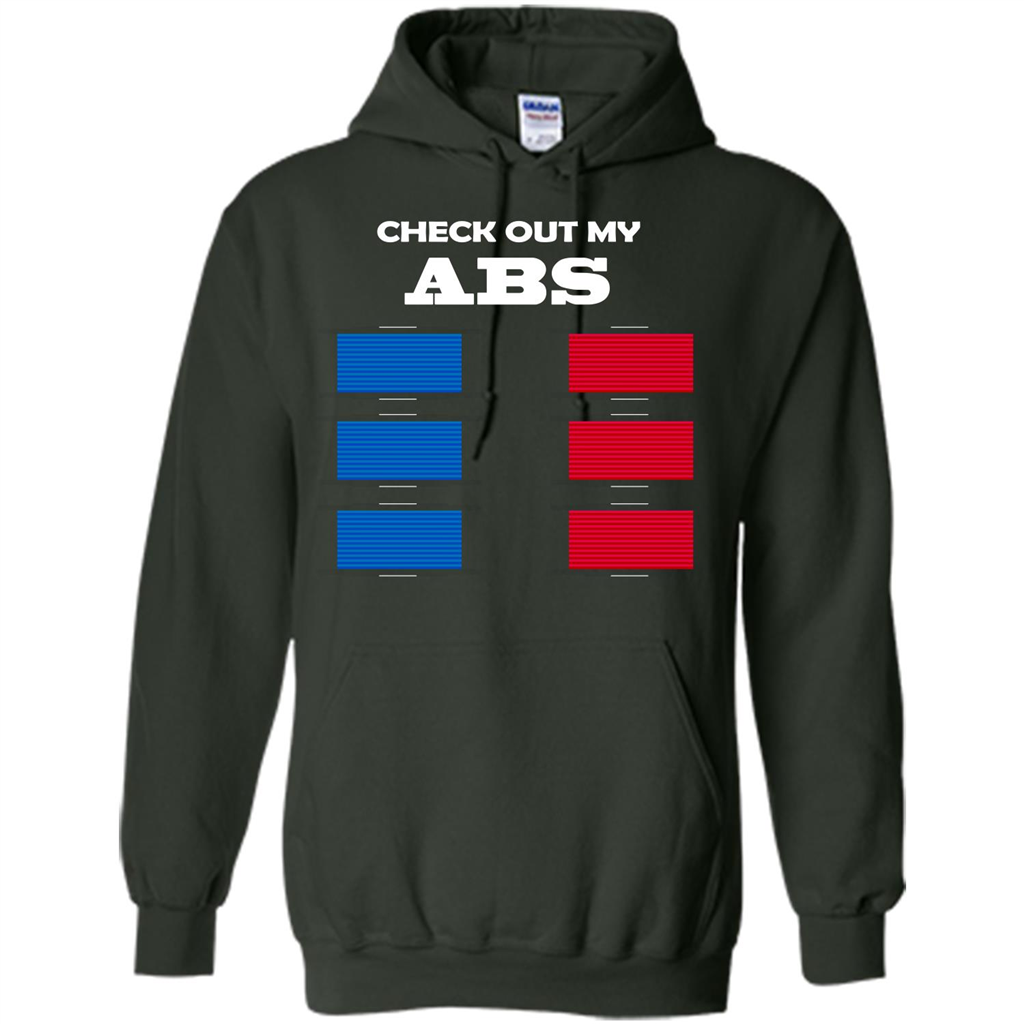 Funny Engineer T-shirt Check Out My Abs Forest Green