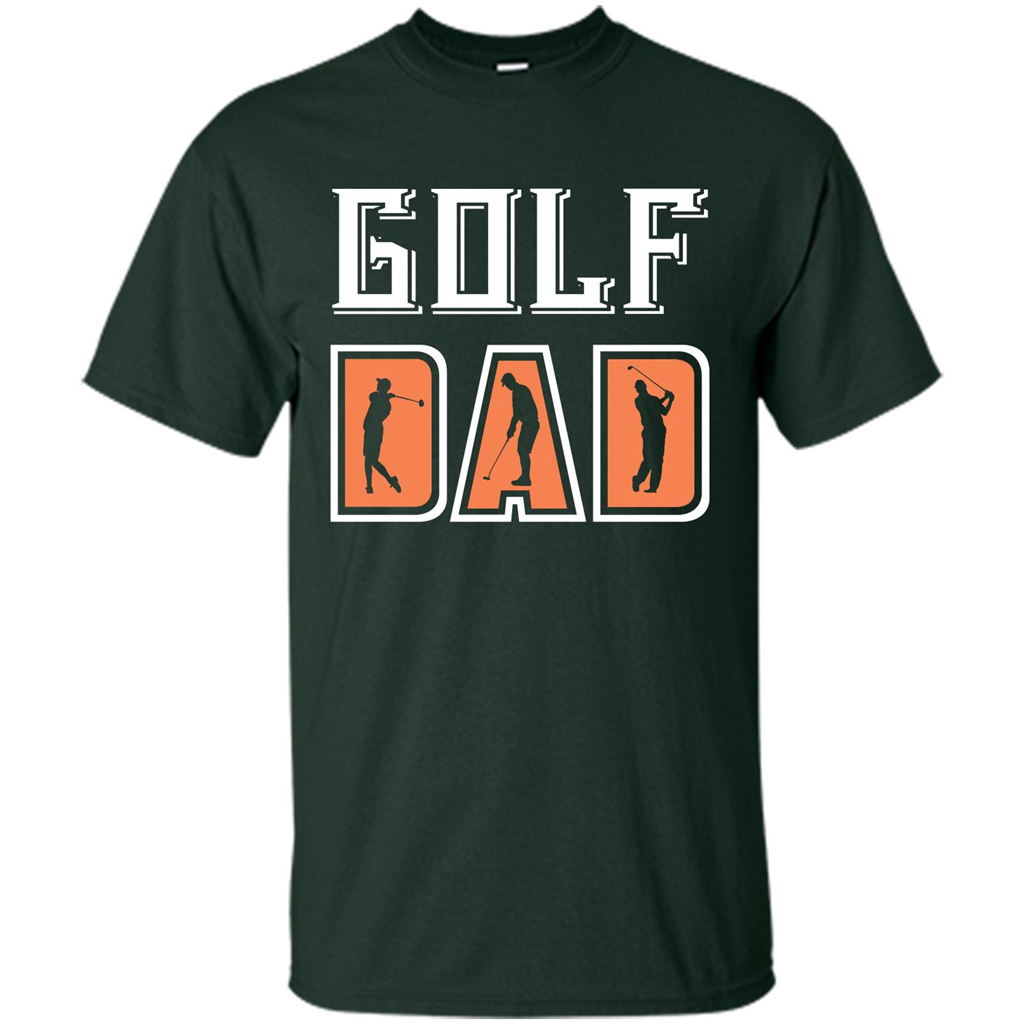 Golf Lover T-shirt Golf Dad Forest Green