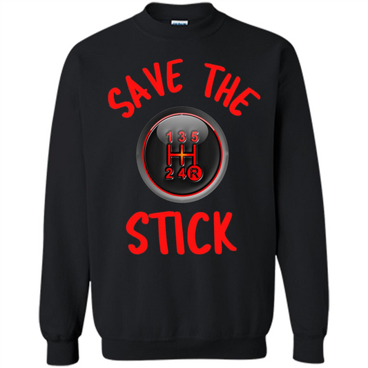Car Racing T-Shirt Save The Stick Black