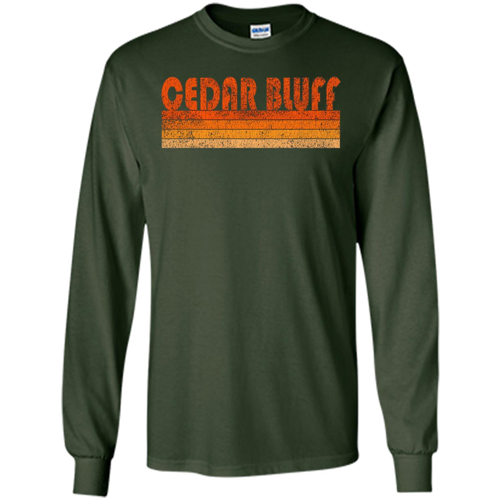 Vintage Retro Cedar Bluff Alabama T-shirt Forest Green