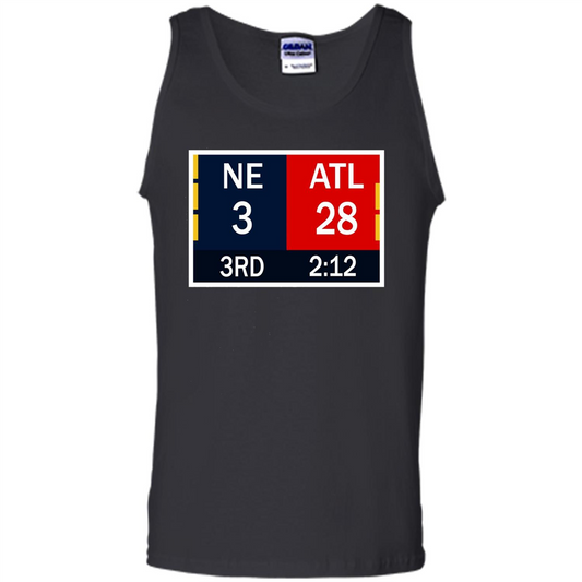 NE 3 ATL 28 Final T-shirt 2 Sides 1 Game Black