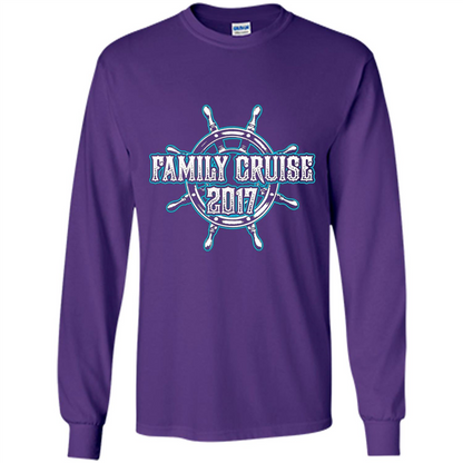 Family Cruise 2017 T-Shirt Family Vacation T-shirt Purple