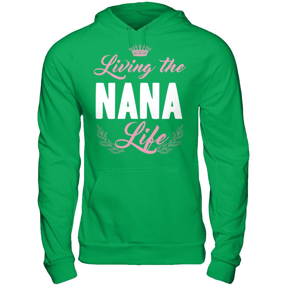 Living The Nana Life Gildan - Pullover Hoodie Irish Green
