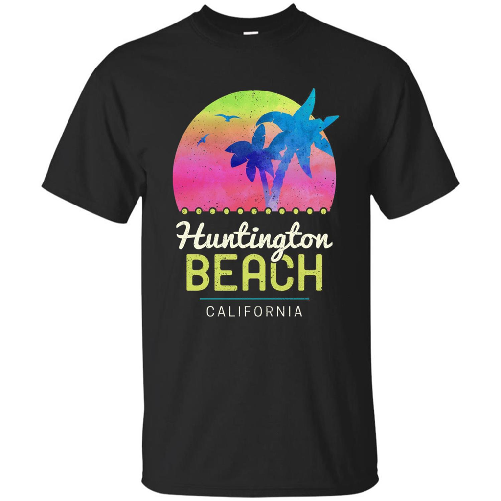 Huntington Beach California T-shirt Black