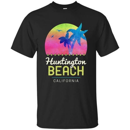 Huntington Beach California T-shirt Black