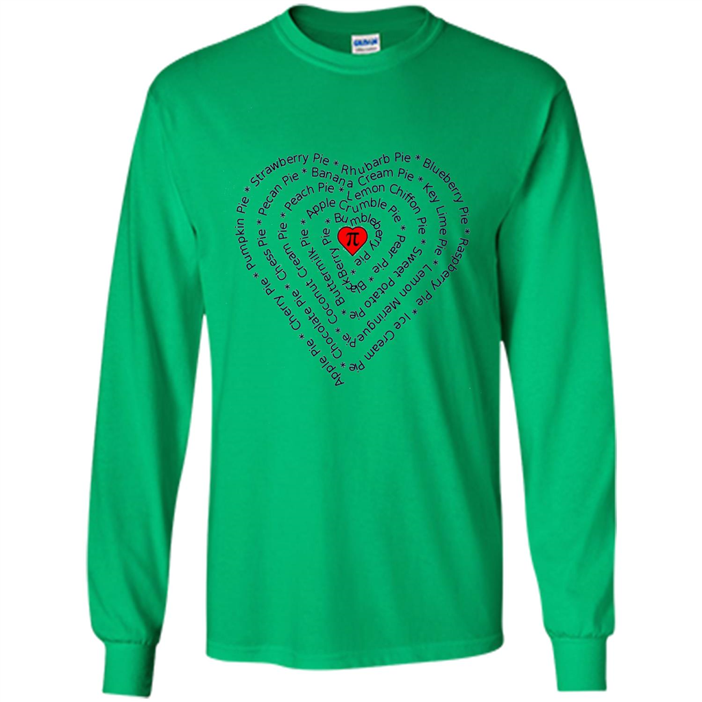 Love Math T-shirt I Love Pie Irish Green