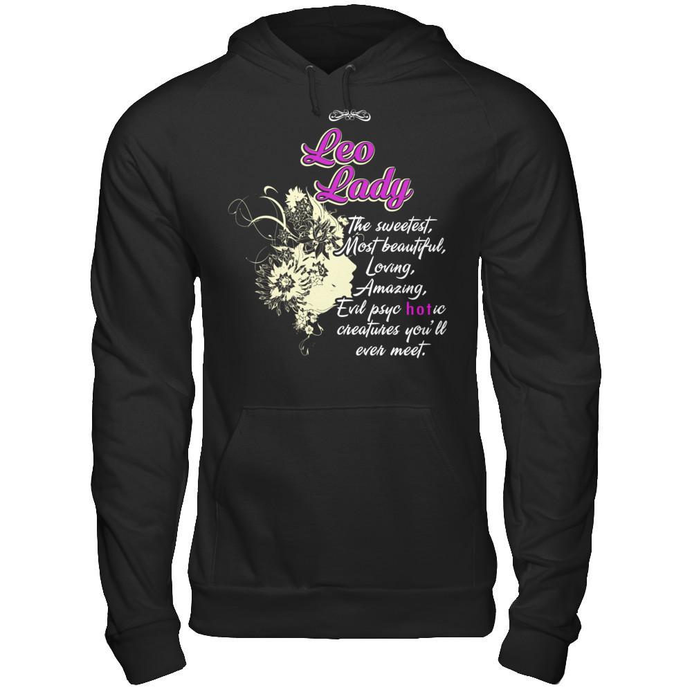 Leo Lady - The Sweetest, Most Beautiful, Loving, Amazing Gildan - Pullover Hoodie Black
