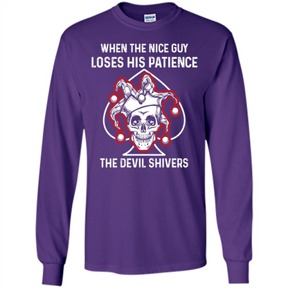 Jocker T-shirt When The Nice Guy Loses His Patience Purple