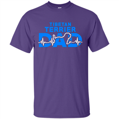 Tibetan Terrier Dad T-shirt Purple