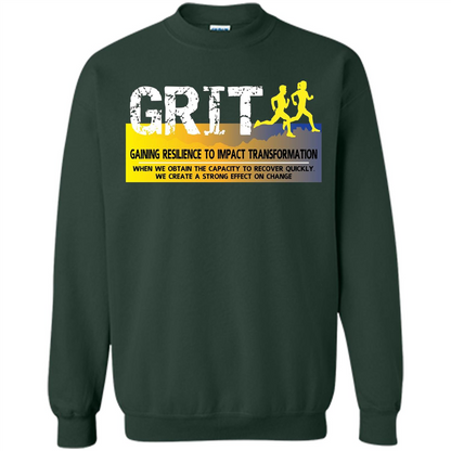 Gaining Resilience To Impact Transformation T-shirt Forest Green