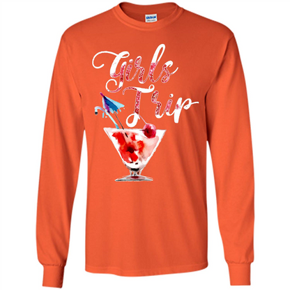 Wine T-shirt Girls Trip Wine Girls Orange